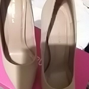 Classic Nude Patent Women's Pumps - Elegant High Heel